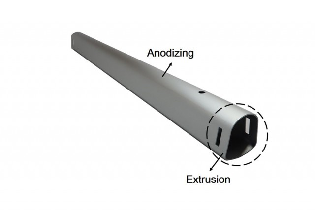 aluminum tube of the vacuum clear