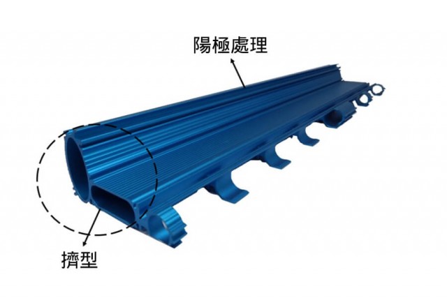 Aluminum Extrusion of Industrial component